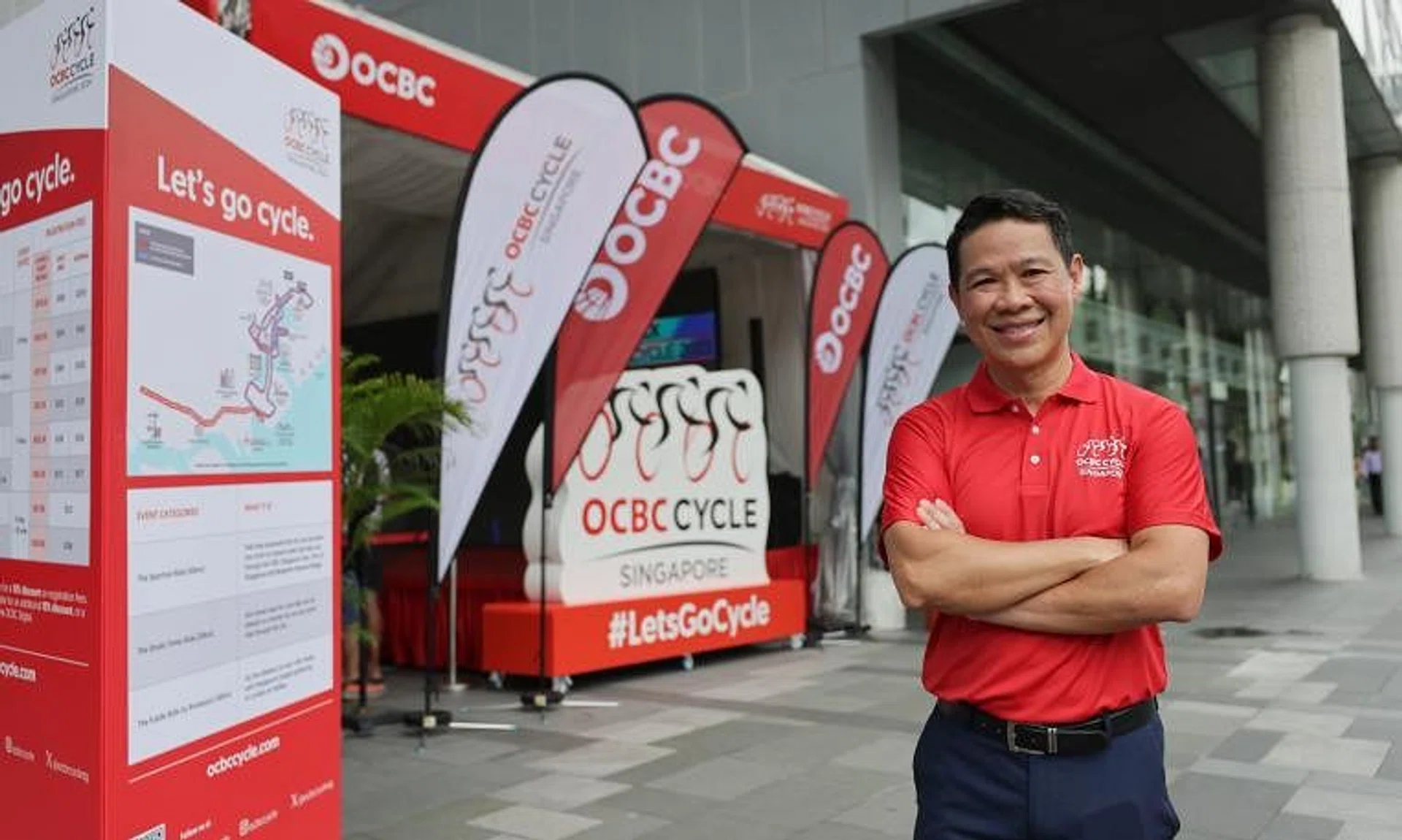 Dr Hing Siong Chen, President of Singapore Cycling Federation, at the launch of OCBC Cycle Singapore on March 5.