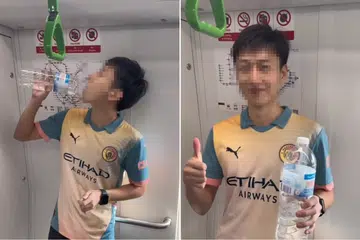 'Irresponsible behaviour': SMRT lodges police report after man films himself drinking water on MRT