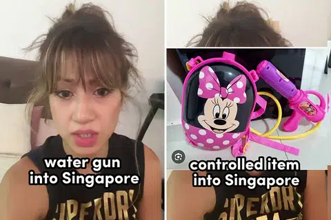 Family with toy water guns detained at Changi Airport