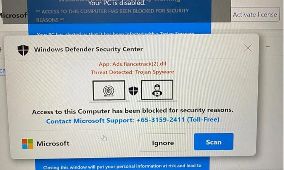59 victims lose $1.4m to tech support scam | The New Paper