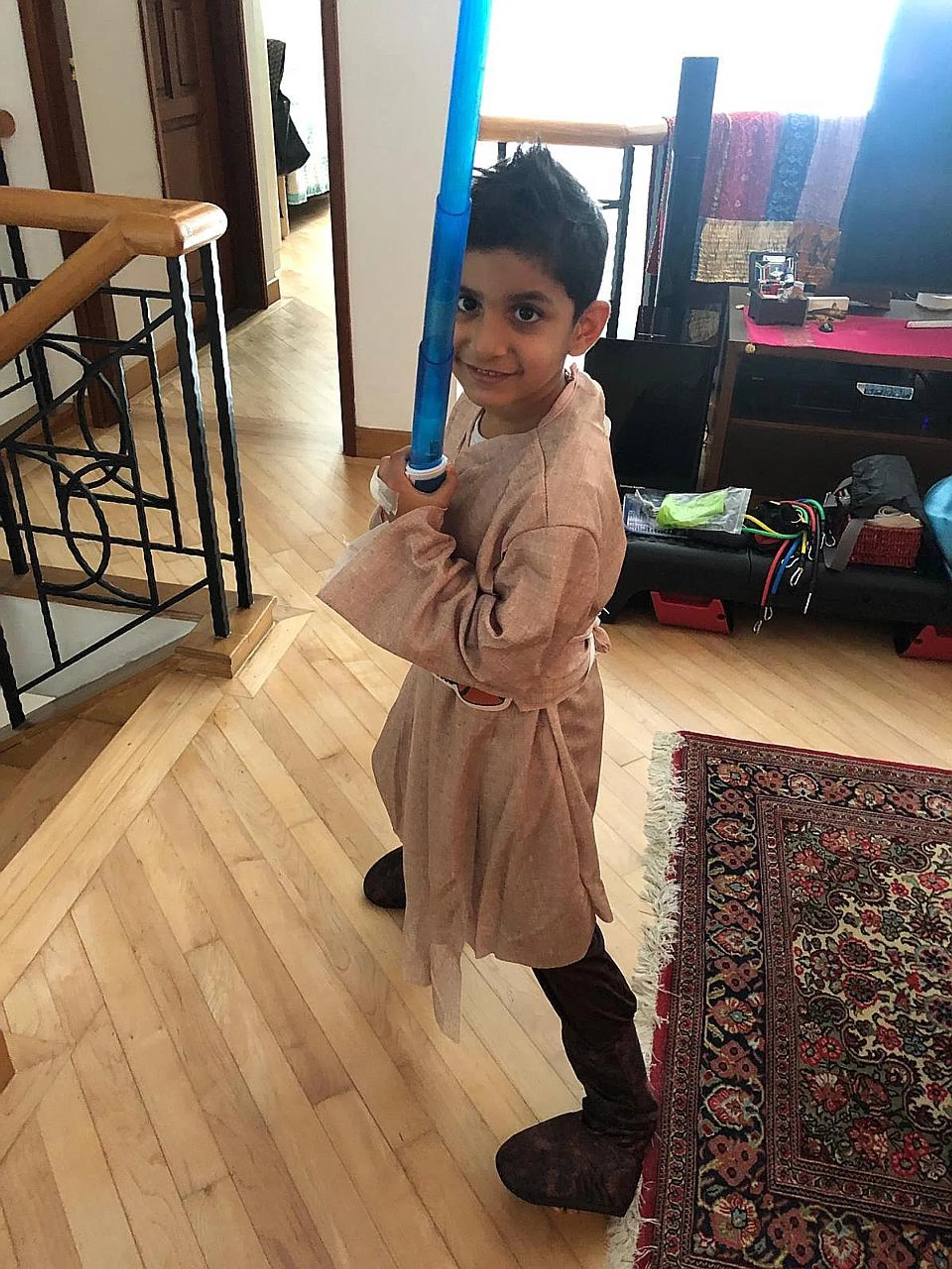 Karn has started to read books independently after his early intervention programme moved online. 