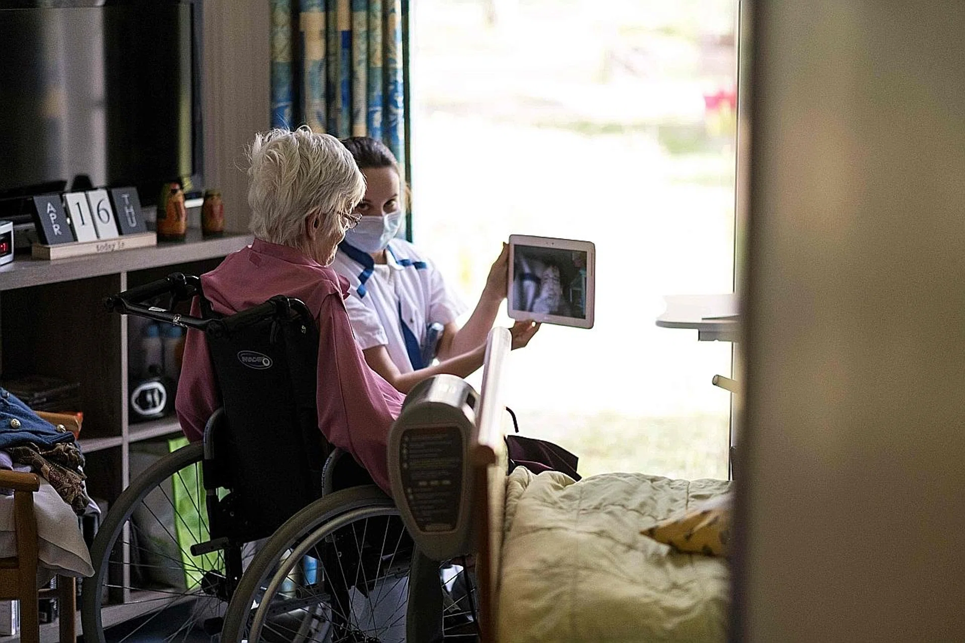 Setting up video calls can give the elderly a sense of belonging and help them avoid feeling isolated. 