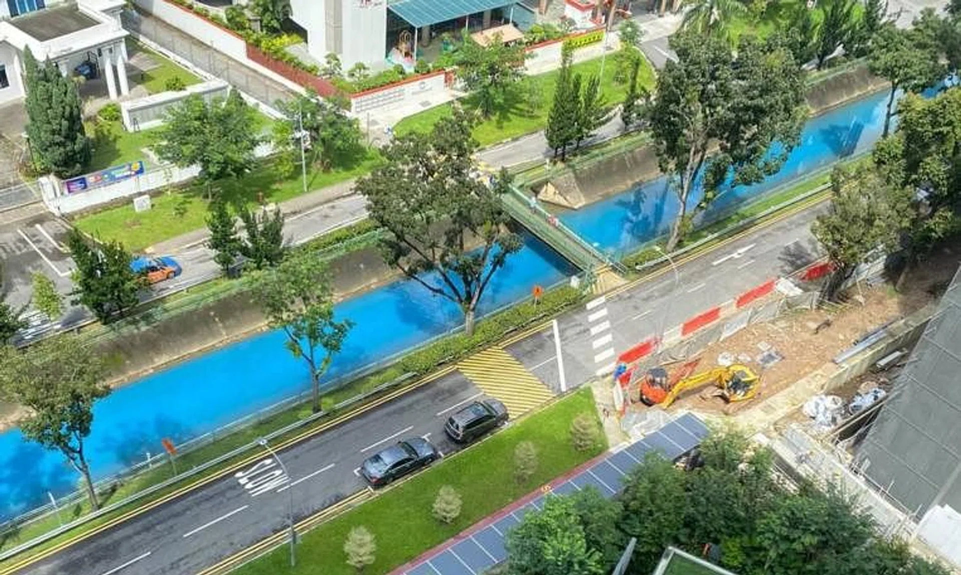 PUB said its officers did not observe any traces of unusual discharge at the location or further upstream.