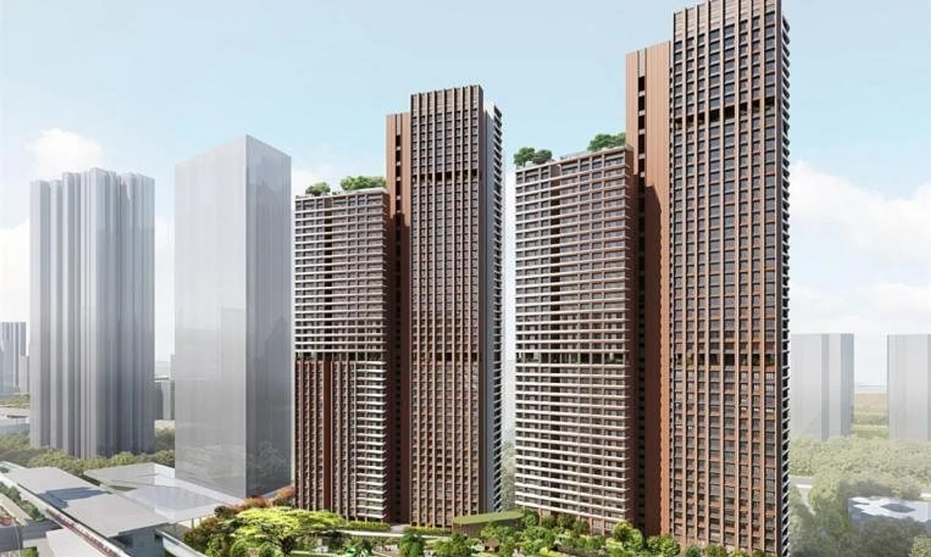 Alexandra Vale has 782 three-room and four-room flats on offer across two blocks on a site next to Redhill MRT station.