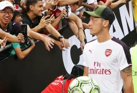 So much love: Oezil thanks Arsenal fans in Singapore