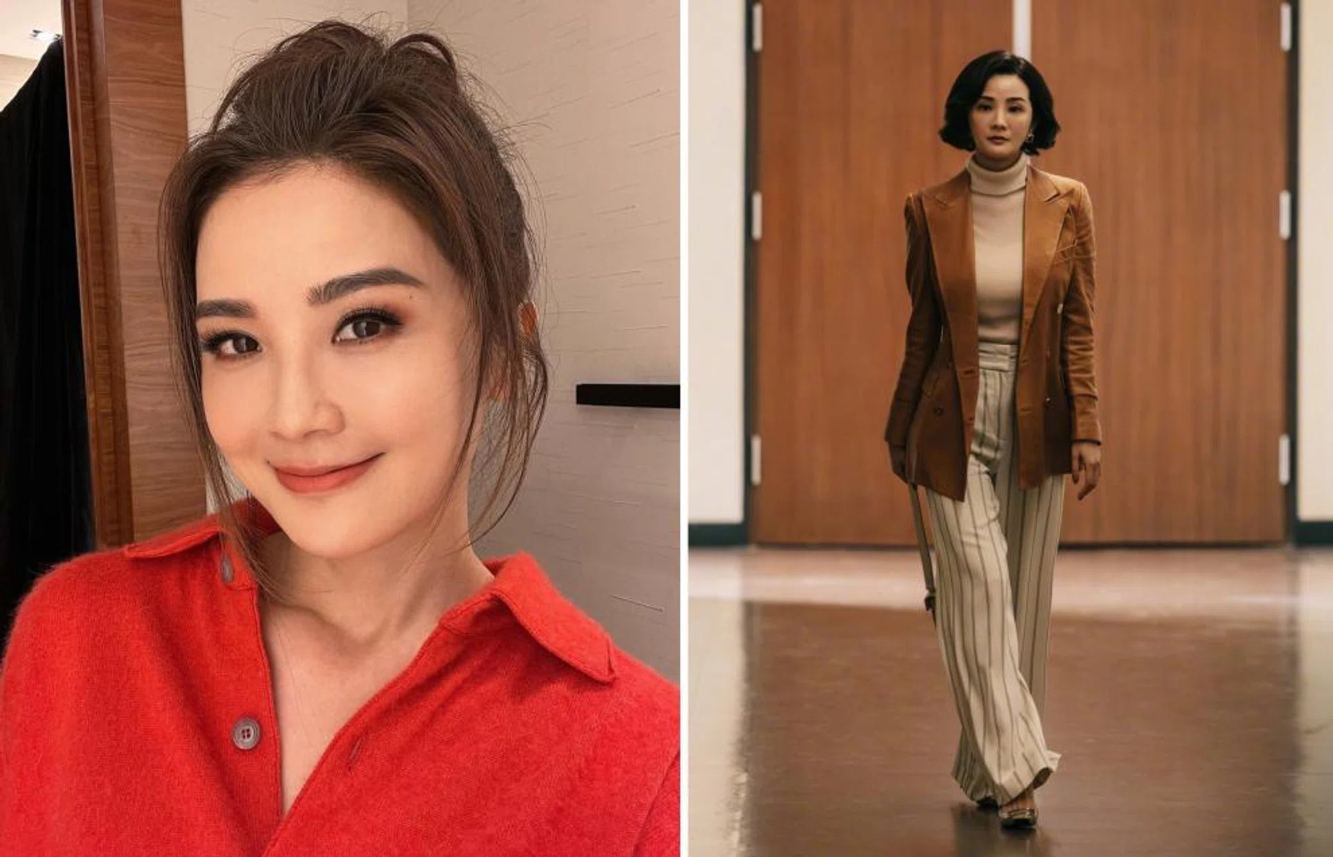 Director-scriptwriter Felix Chong said the prosthetics helped change the way Charlene Choi walked in the movie (right) and her tone of voice.
