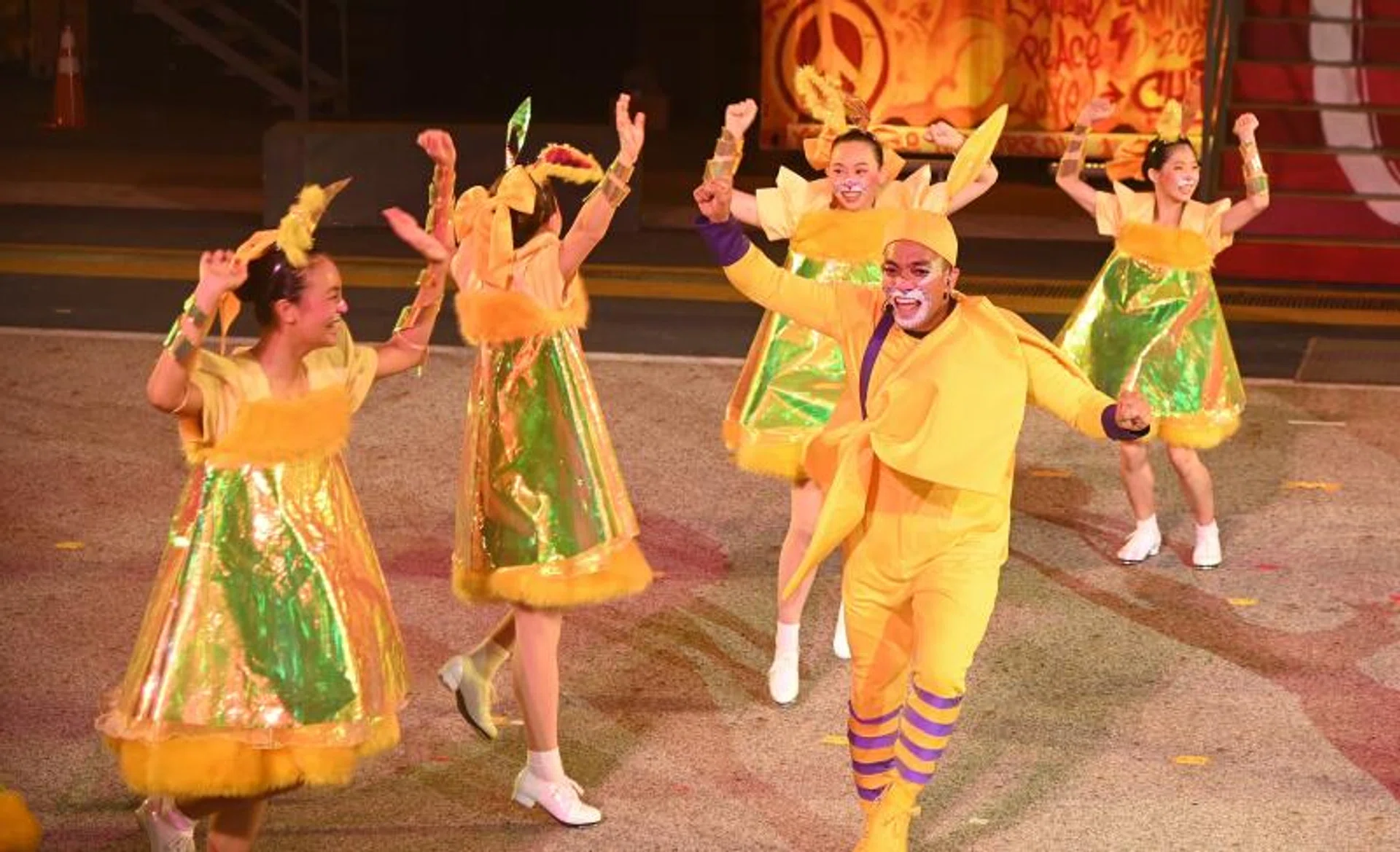 Performers rehearsing for Chingay 2023, which will take place on Feb 3 and 4, 2023. 