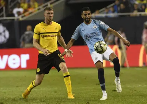 Mahrez makes debut as City crash