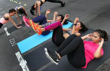 MUS contestants doing the legwork for toned thighs
