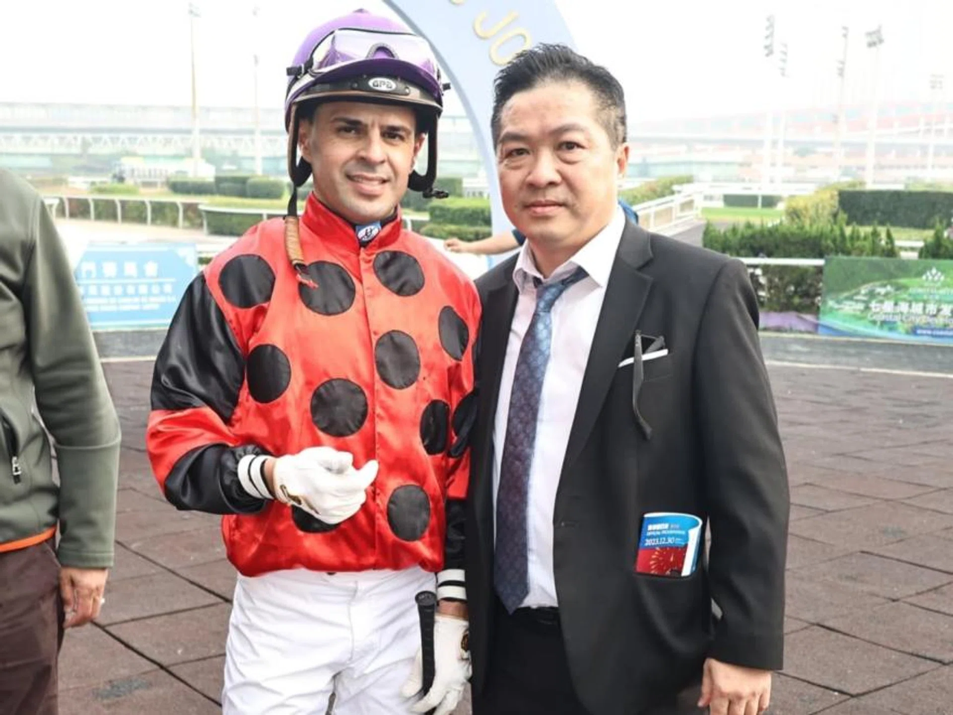 
Trainer Ricky Choi Chun Wai celebrating after a win with ex-Kranji-based Brazilian jockey Ruan Maia during his training days in Macau. Choi has moved to Kuala Lumpur while Maia has relocated to Seoul in South Korea.
