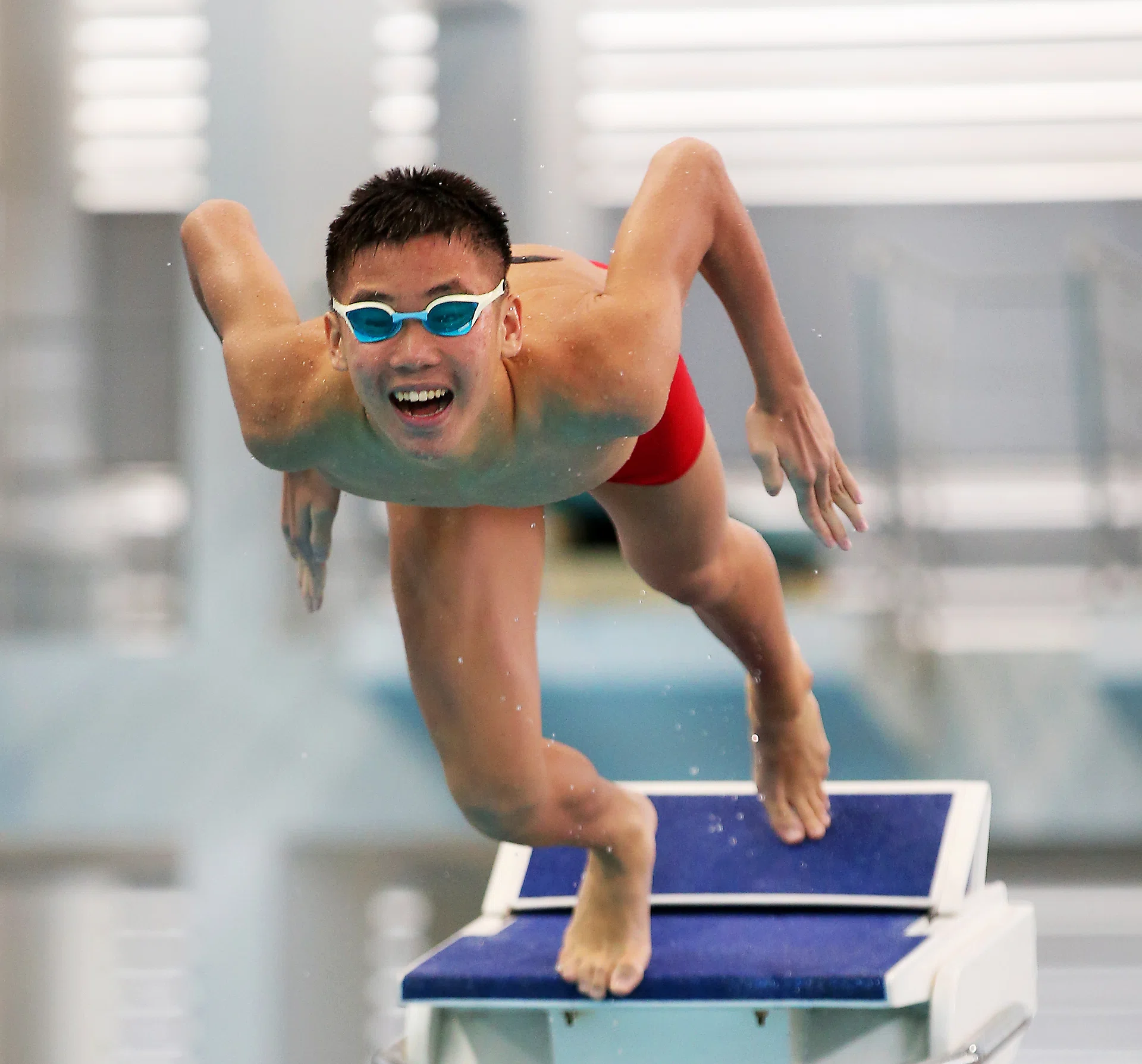 CHALLENGE: Glen Lim is relishing the chance to swim against faster opponents at the Junior Pan Pacific meet in Hawaii this week.