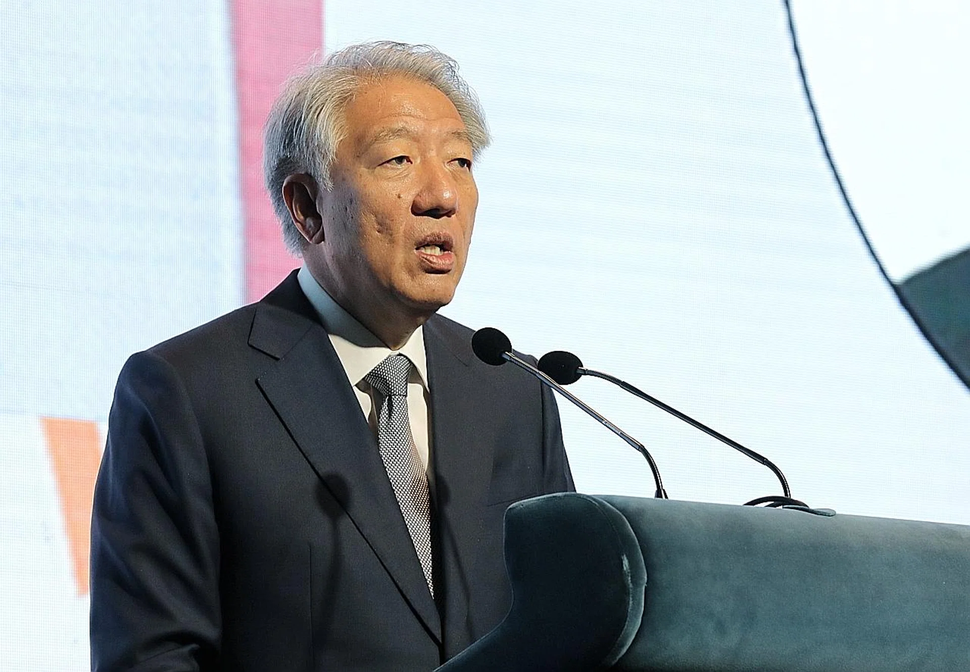 Deputy Prime Minister Teo Chee Hean at the Singapore International Cyber Week. 