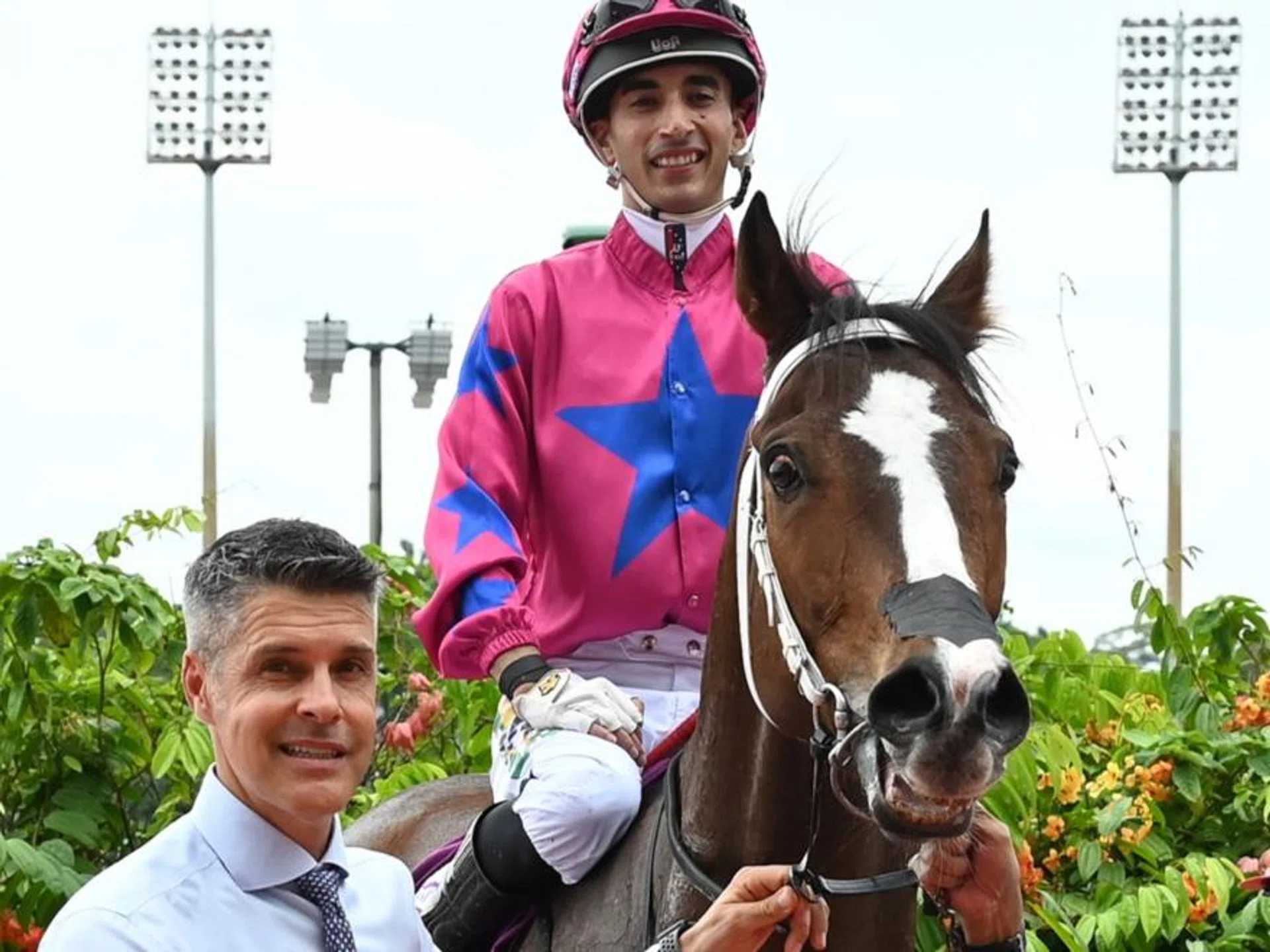 Trainer Ricardo Le Grange leading in Bestseller (Carlos Henrique) after claiming the Group 3 Committee's Prize (1,600m) at Kranji on March 9. Bernardo Pinheiro will be the pilot in the Group 3 Silver Bowl (1,400m) on June 9.
