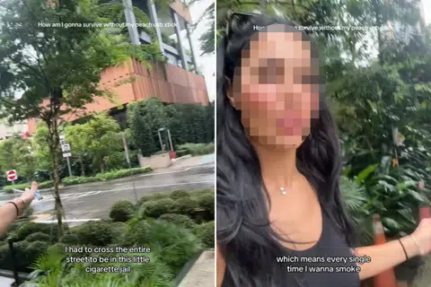 'Cigarette jail': Influencer's rant on designated smoking areas goes viral