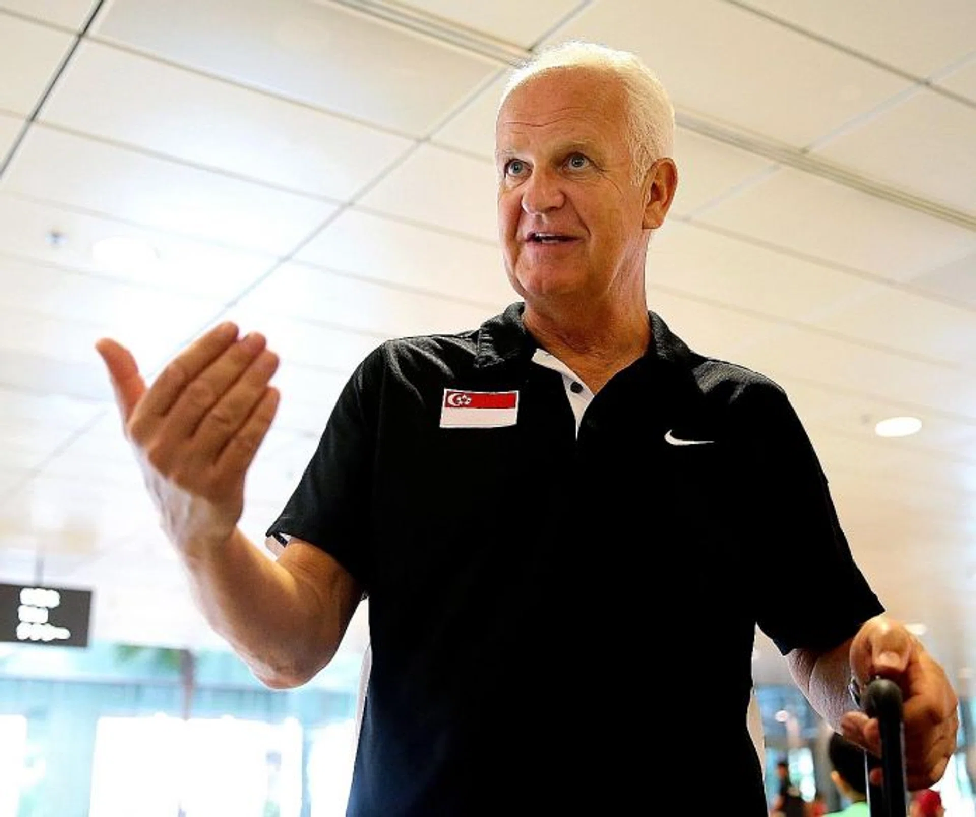 TEAM EFFORT: National coach Bernd Stange (above) is asking all parties to work together for the good of Singapore football.