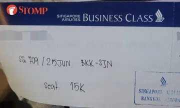 When an SIA business class experience turns 'stressful'