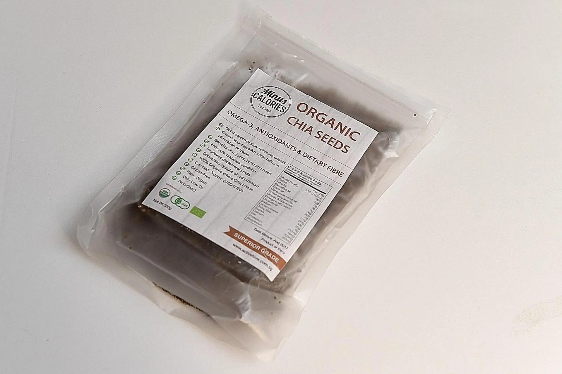 Chia seeds are sold at major supermarkets. 