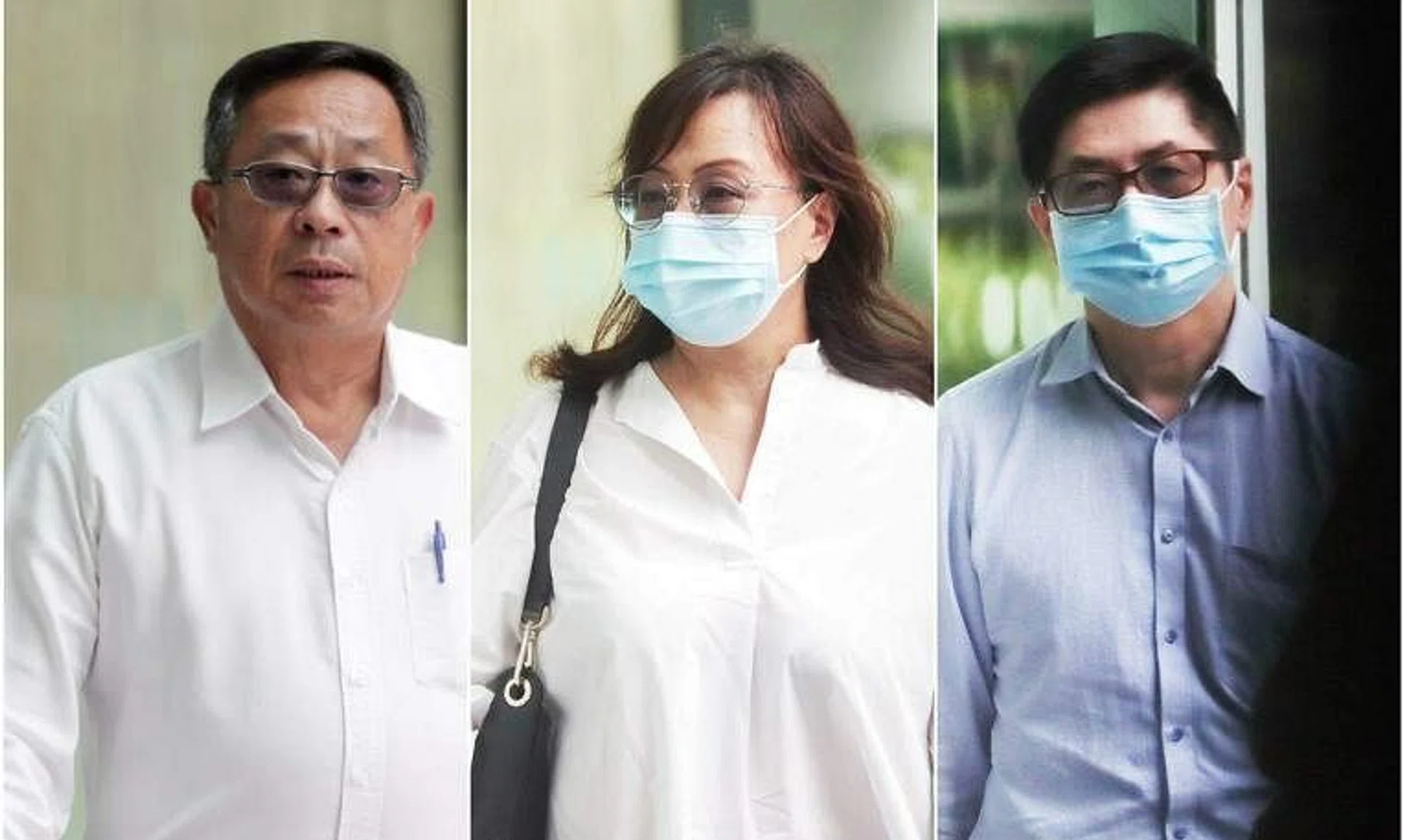 Shae Toh Hock (left), Shae Hung Yee (centre) and her husband Siew Boon Liong.