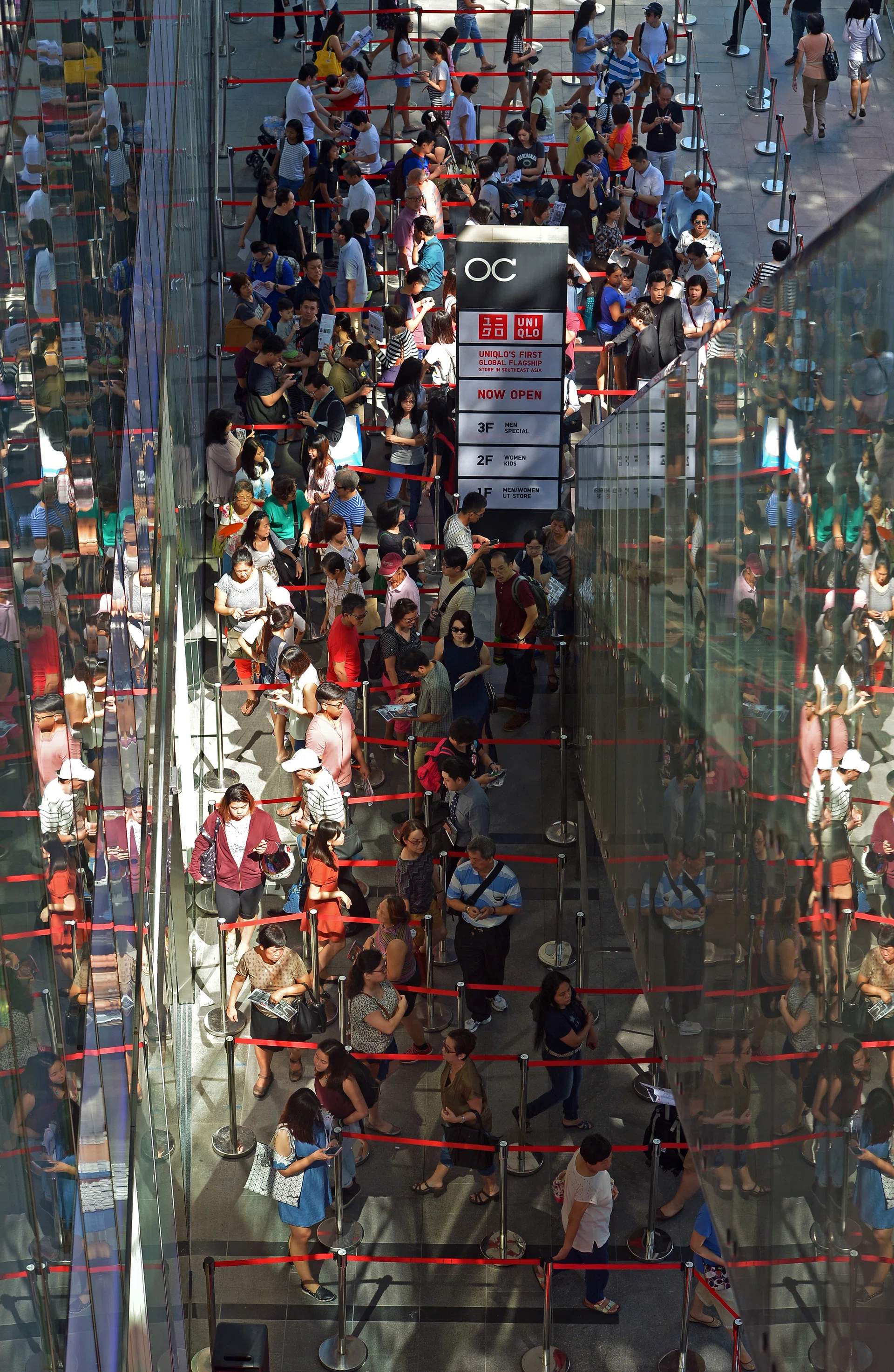 SUCCESS STORIES: Japanese stores Uniqlo (above) and Muji are still doing well here. 