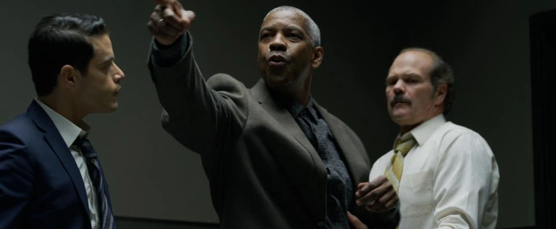 Rami Malek (left) and Denzel Washington in The Little Things