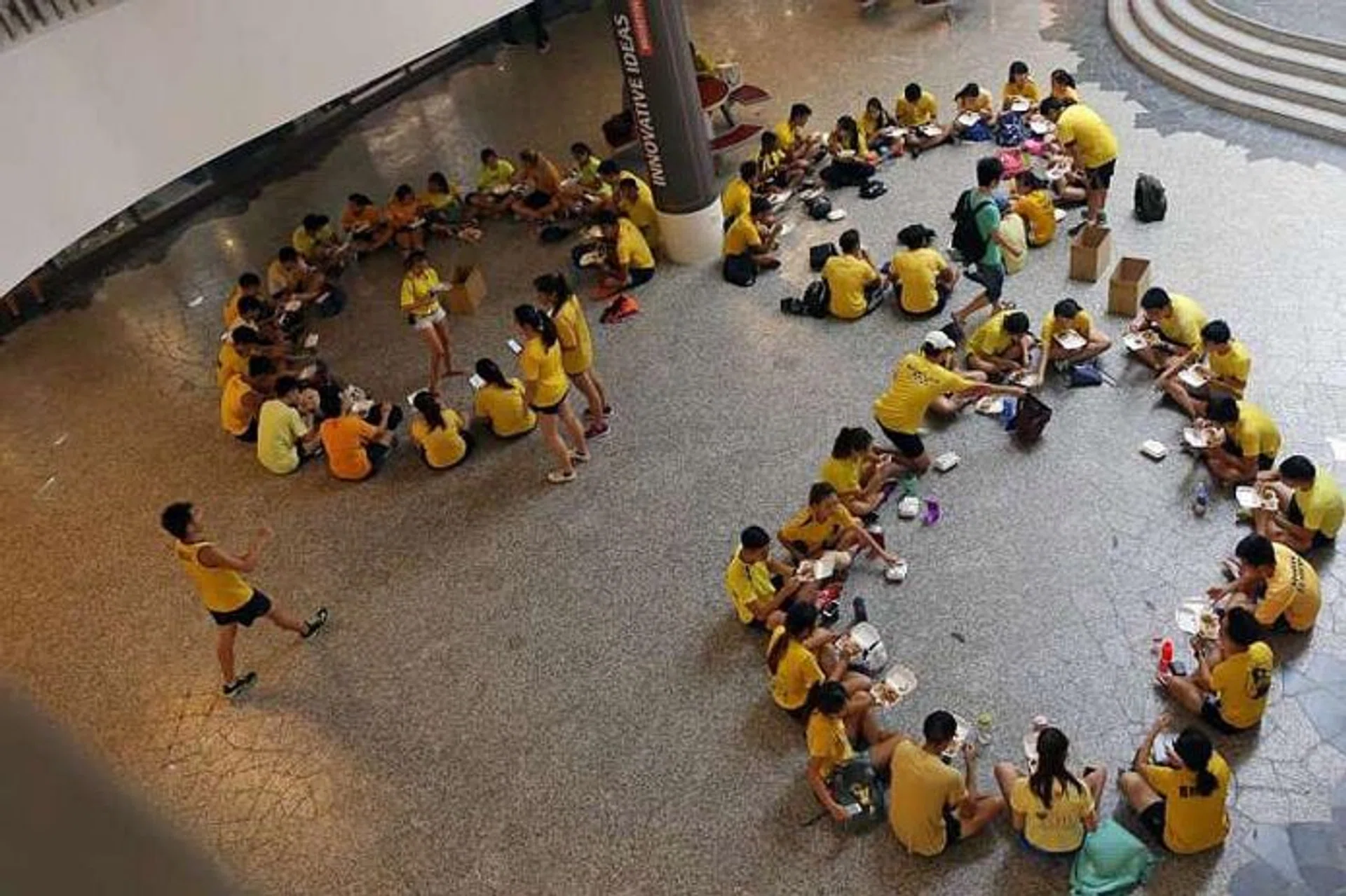 BONDING: An orientation activity at NUS' University Town on June 27.