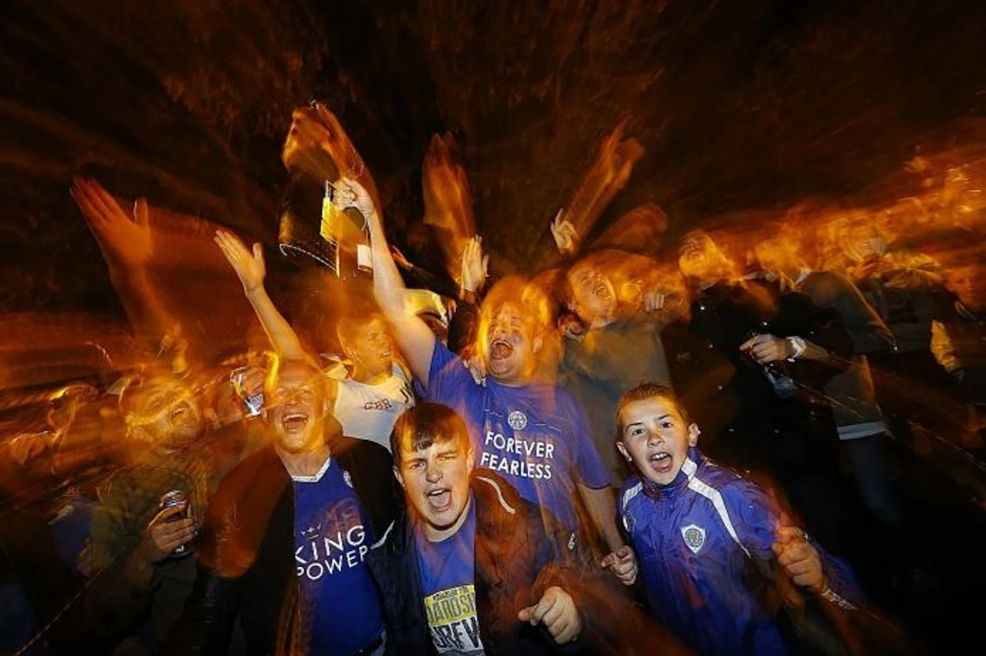 DREAMY: Leicester fans will savour this moment for the rest of their lives.