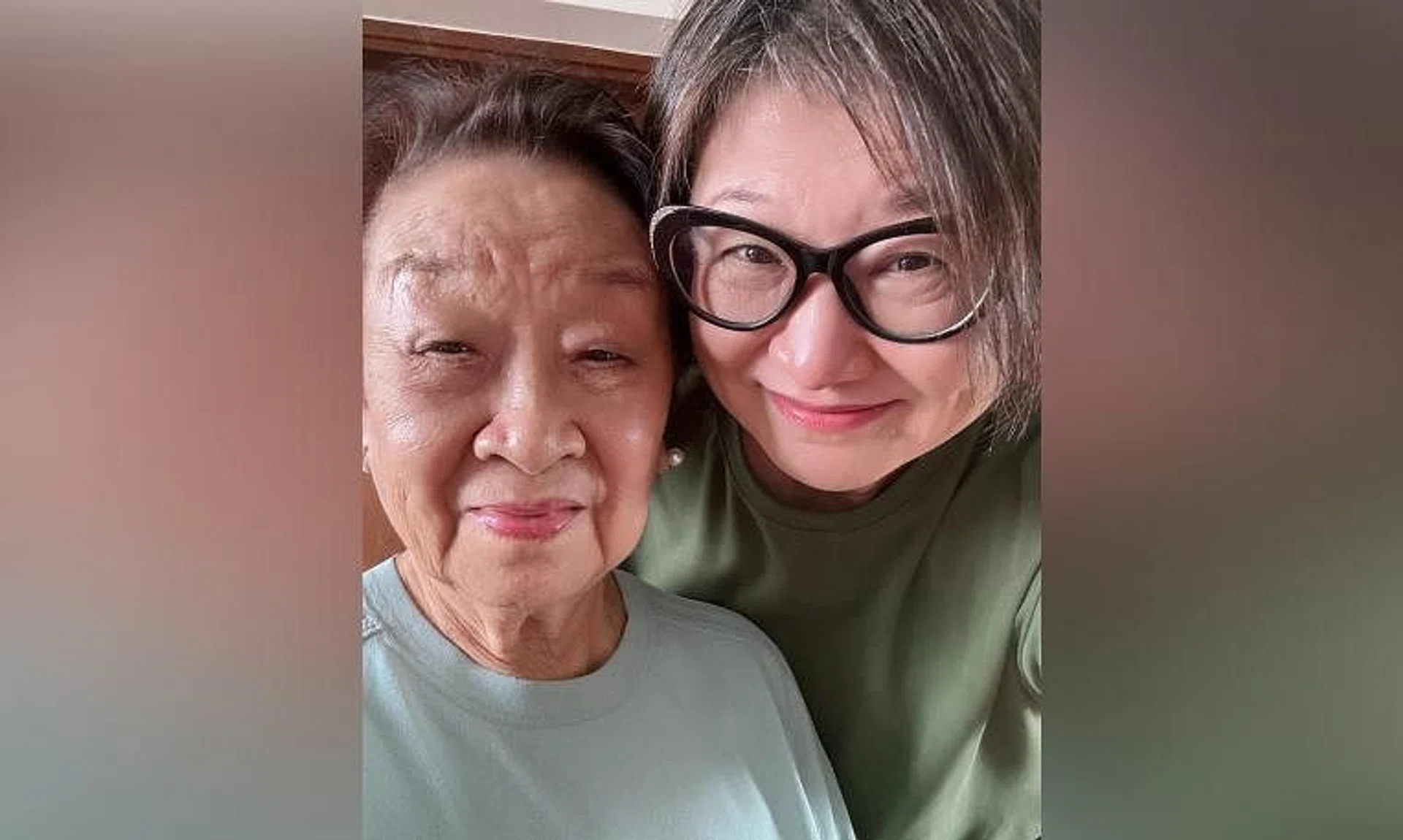 Former celebrity chef Lisa Fong with her daughter, known as Ah Bao, on June 30.