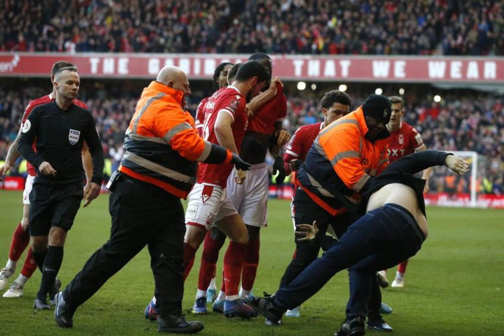 Leicester said in a statement that the attacker would be subject to a lifetime ban from all Leicester City fixtures. 