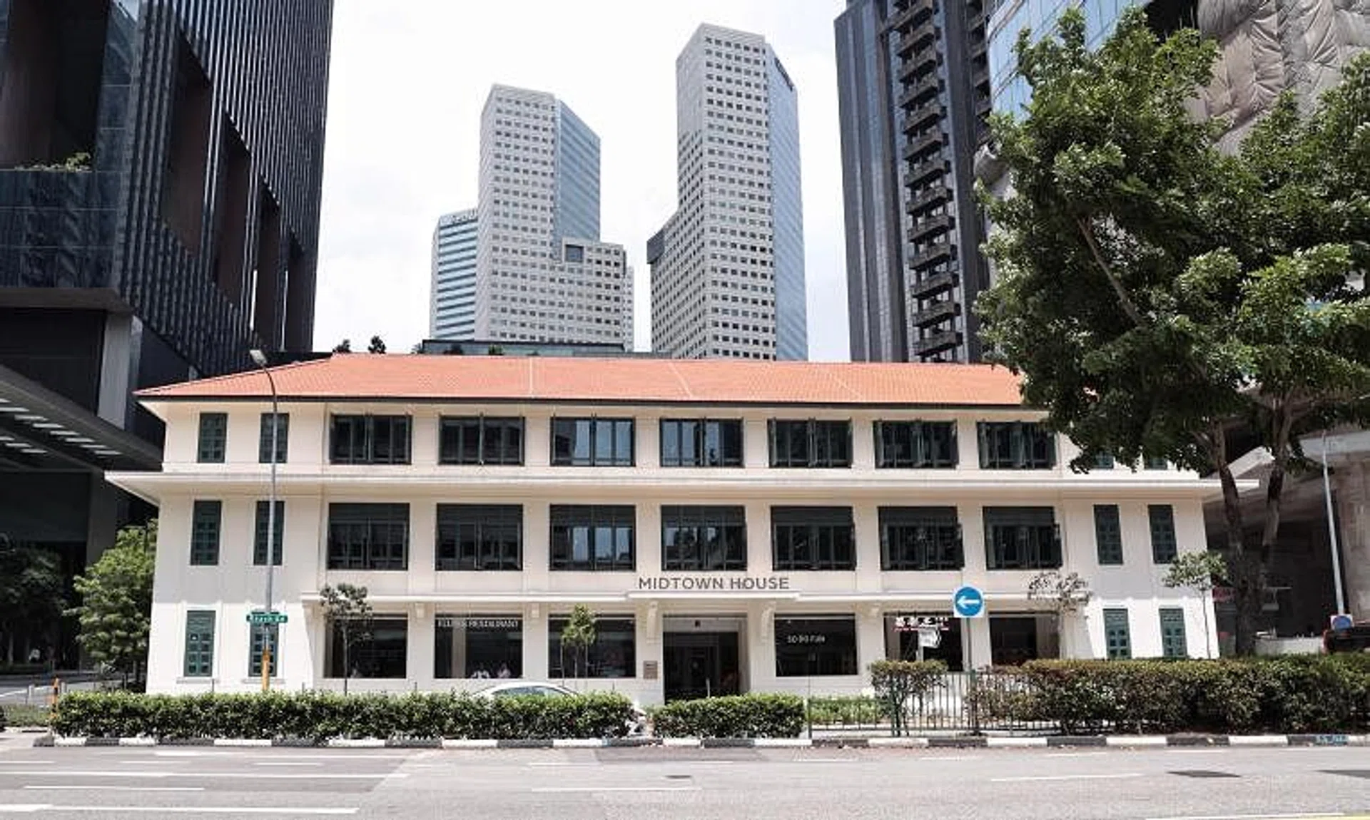 The front block of Midtown House in Beach Road. 