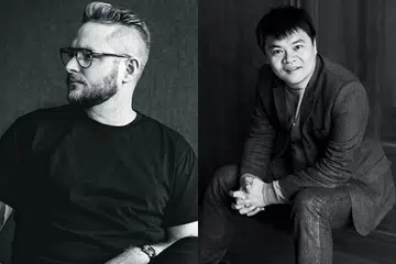 Chef Clayton Wells of Automata Sydney, restaurateur Loh Lik Peng