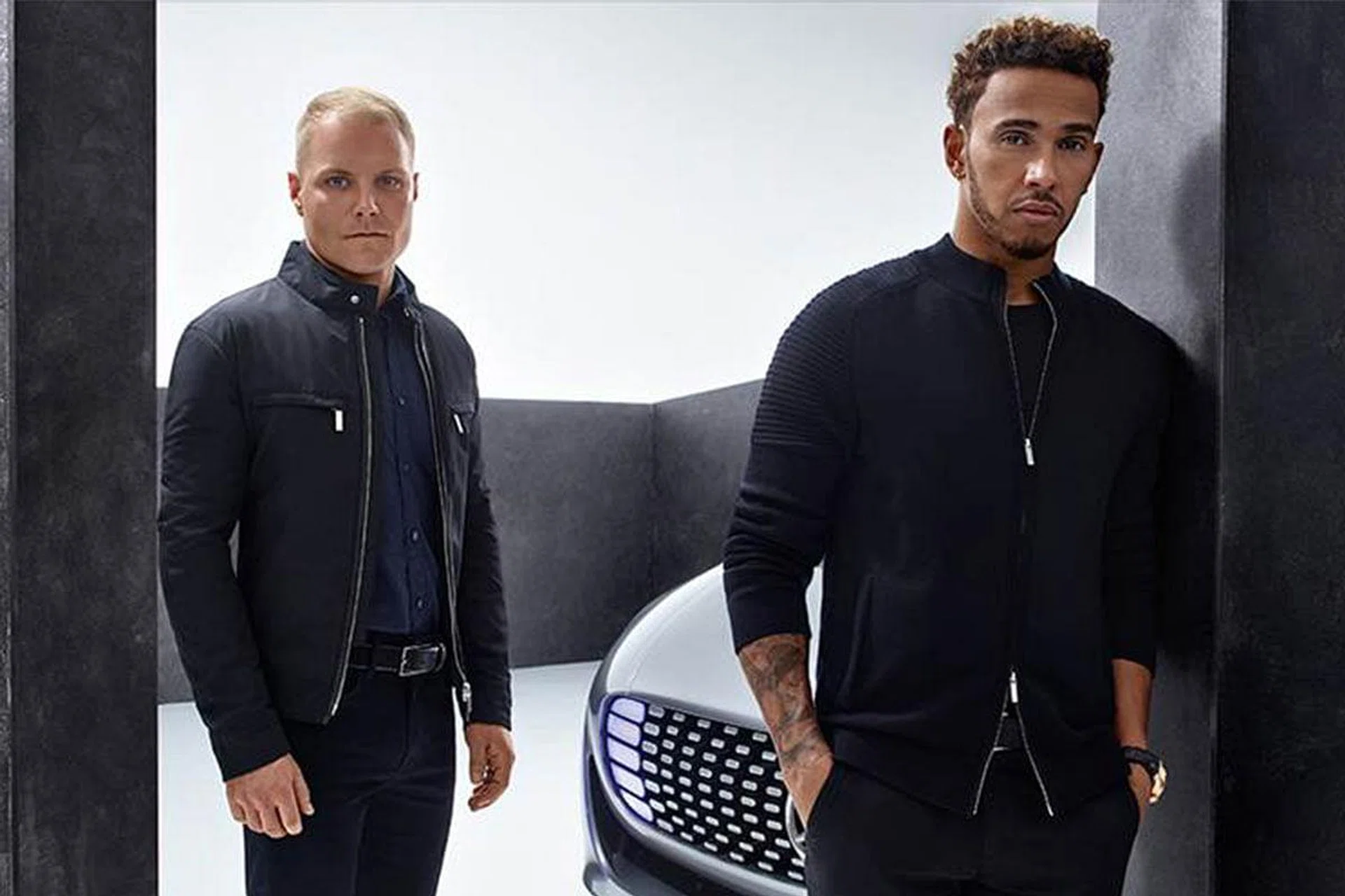Lewis Hamilton and Valtteri Bottas, Mercedes AMG Petronas F1 Drivers