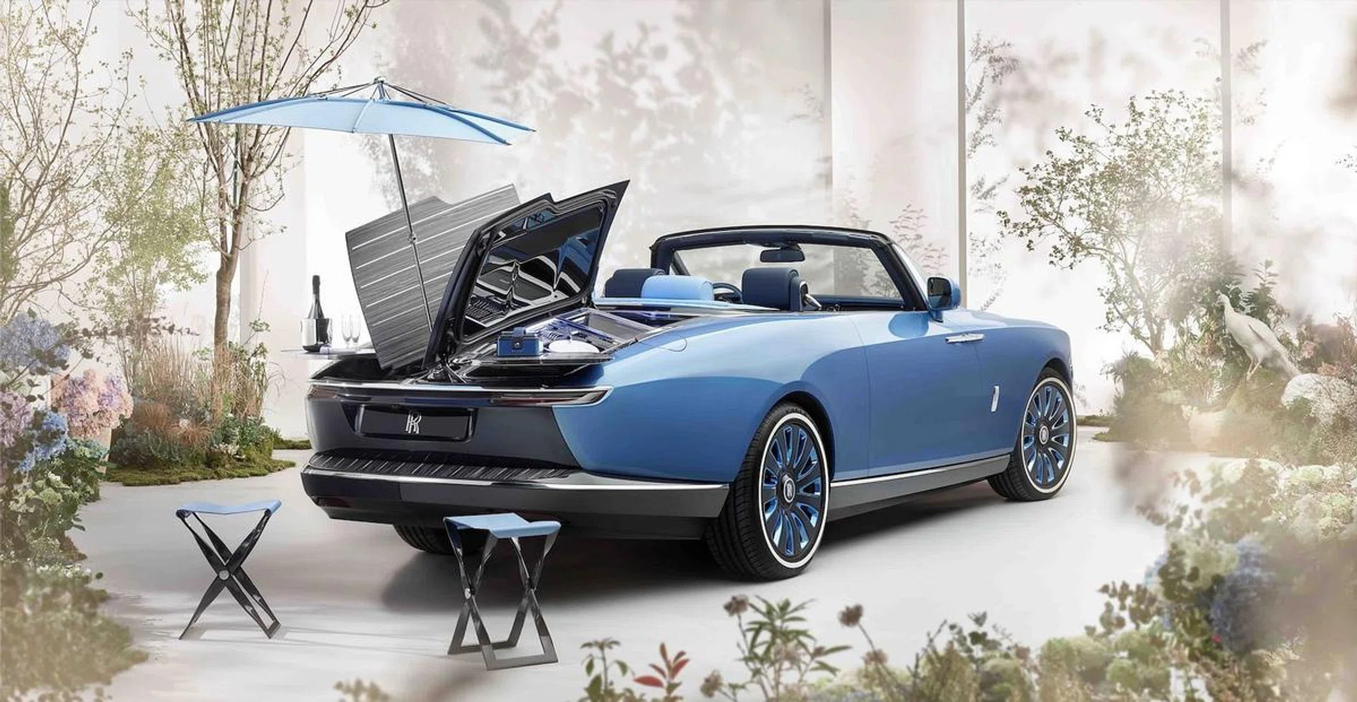 Rolls-Royce Boat Tail with hosting suite.