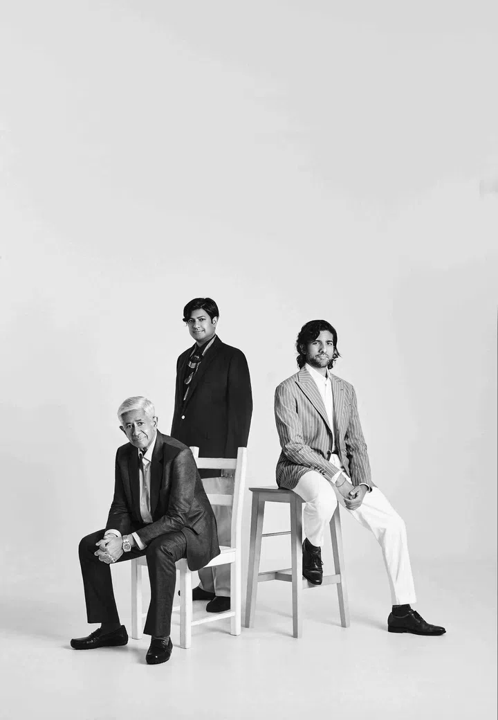 From left to right: Sunil, Rehan and Navin Amarasuriya