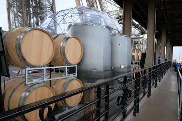 Wine made atop the Eiffel Tower