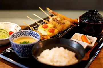 Kushikatsu set from Panko