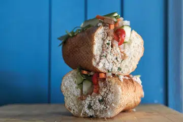 Vietnamese-inspired Turkey Banh Mi from Park Bench Deli.