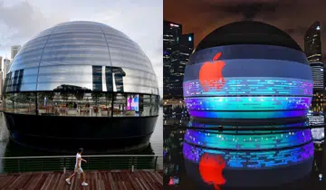 Apple Store MBS Day and Night