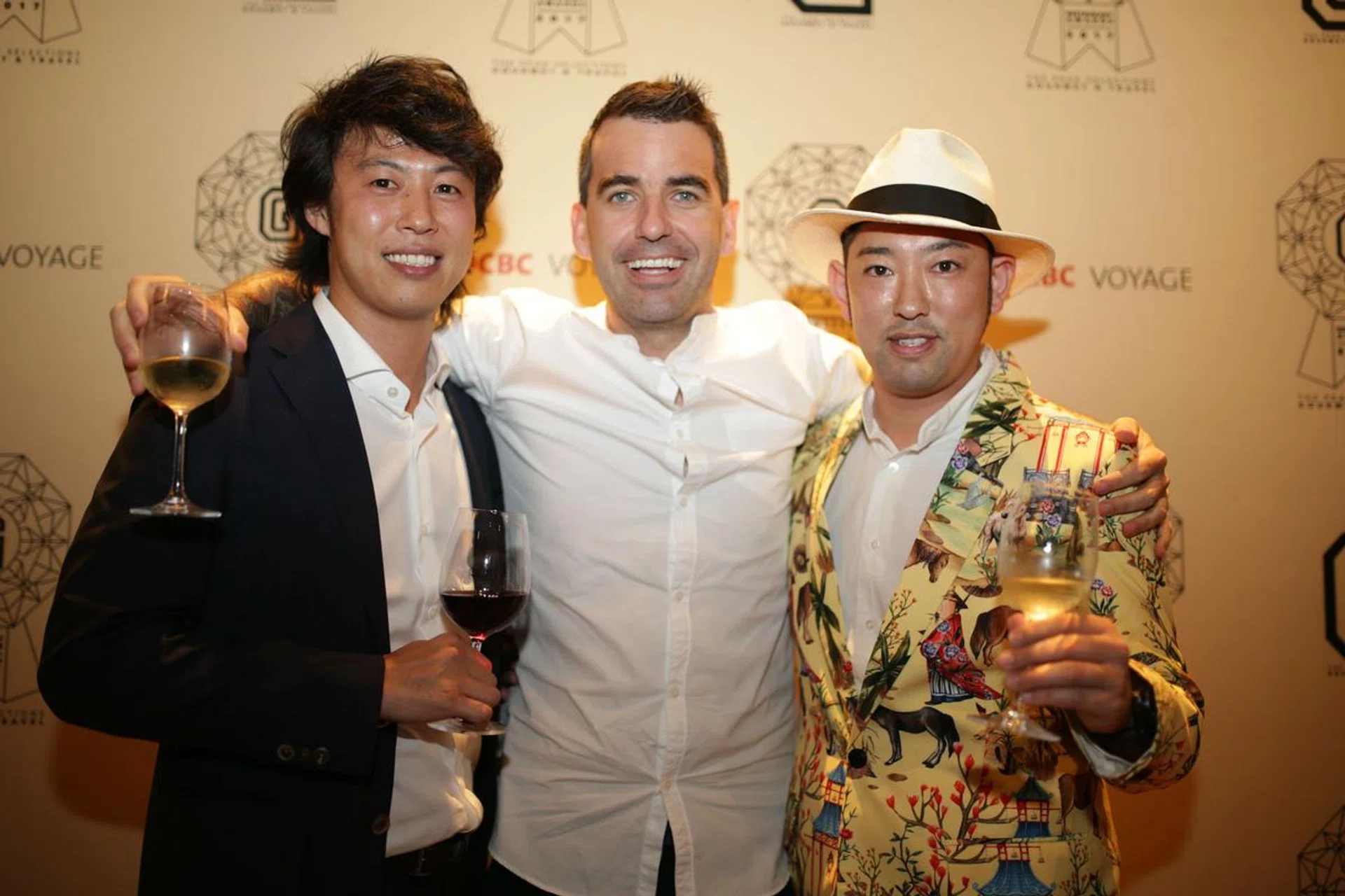 Chef Seita Nakahara of Terra, Sam Aisbett of Whitegrass, and Kenjiro Hashida of Hashida Sushi