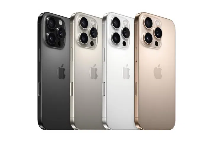iPhone 16 Pro and iPhone 16 Pro Max will be available in four finishes: black titanium, natural titanium, white titanium, and desert titanium. (Photo: Apple)