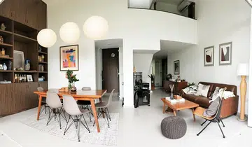 Midcentury modern inspired condo