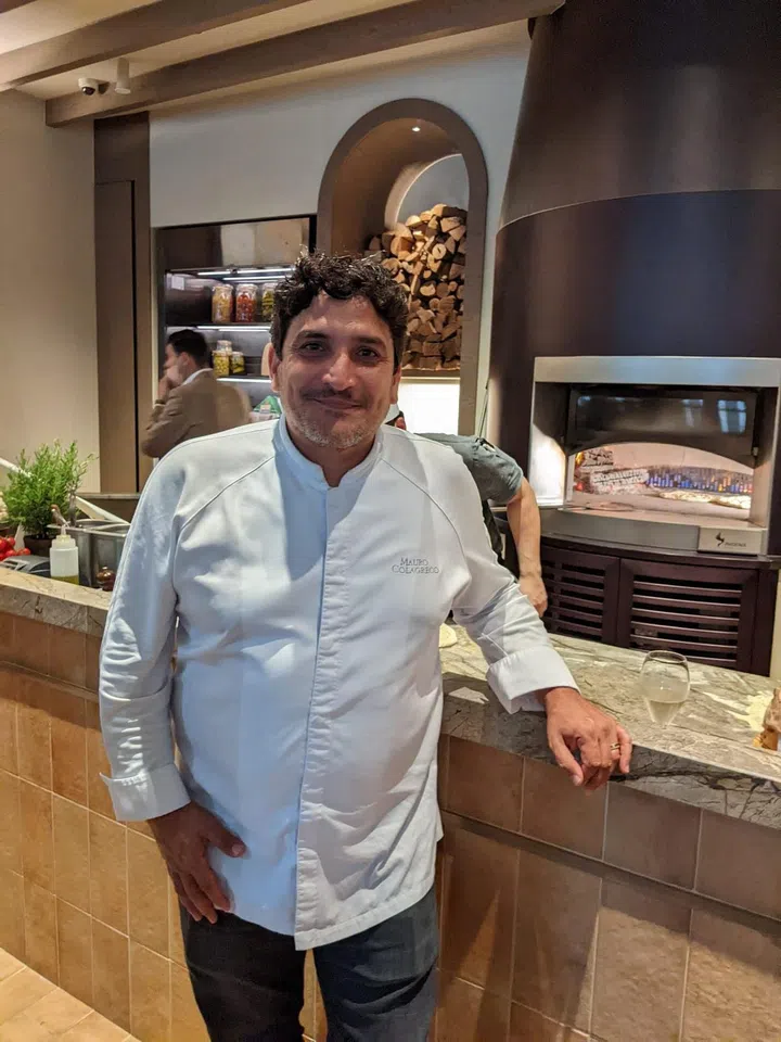 Chef Mauro Colagreco at Fiamma in Capella Singapore. (Photo: Kenneth SZ Goh)