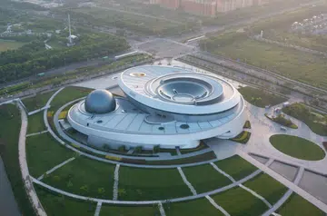 An aerial photo of Shanghai Astronomy Museum. Photo: Arch Exist