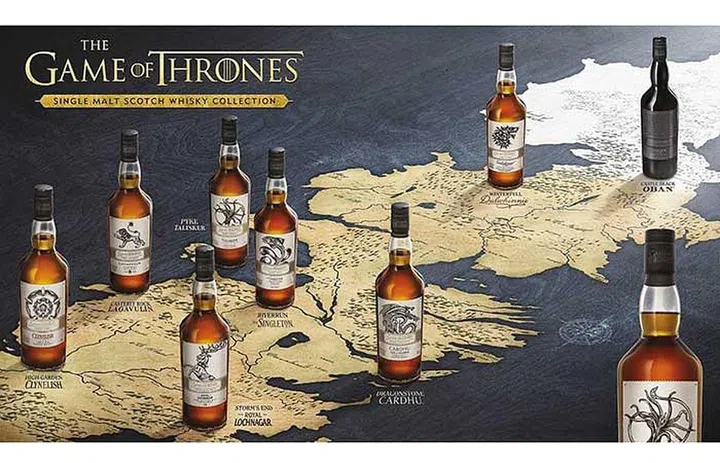 The Game of Thrones Single Malts whiskey Collection