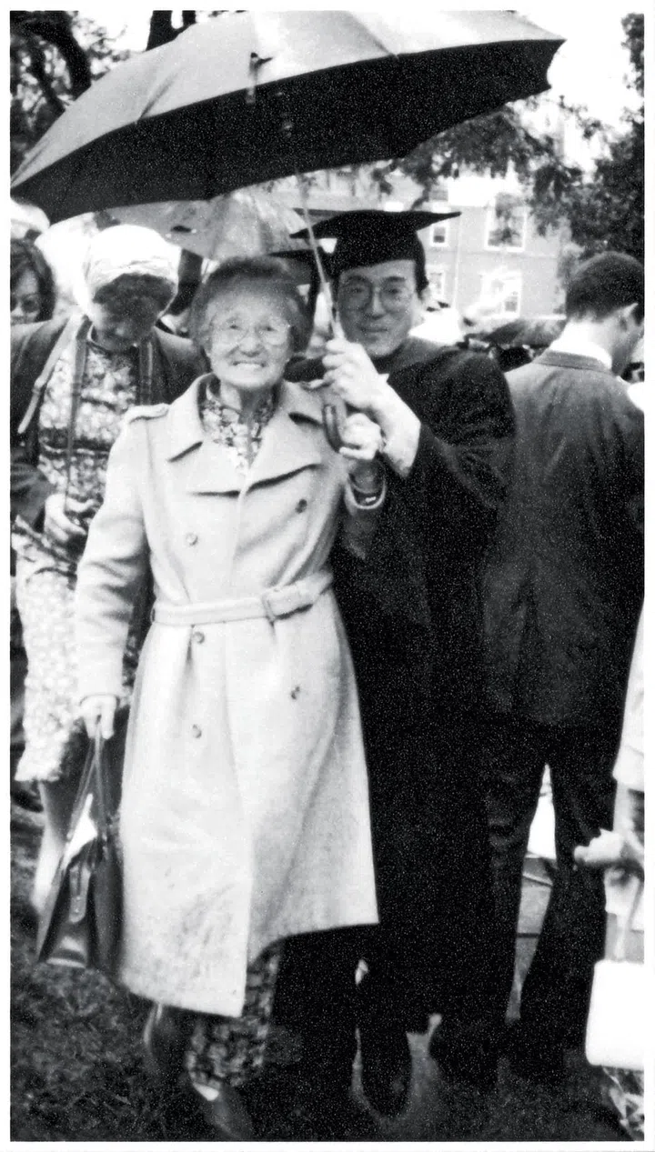 "My mum, then in her 70s, was with me during my convocation at Harvard University. When I was called to go on stage, she thought I'd done something wrong because she was always called up by my school when I was younger."