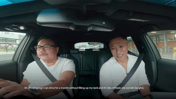 Ken Jalleh Jr with The Peak's EIC. Credit: Video screenshot.