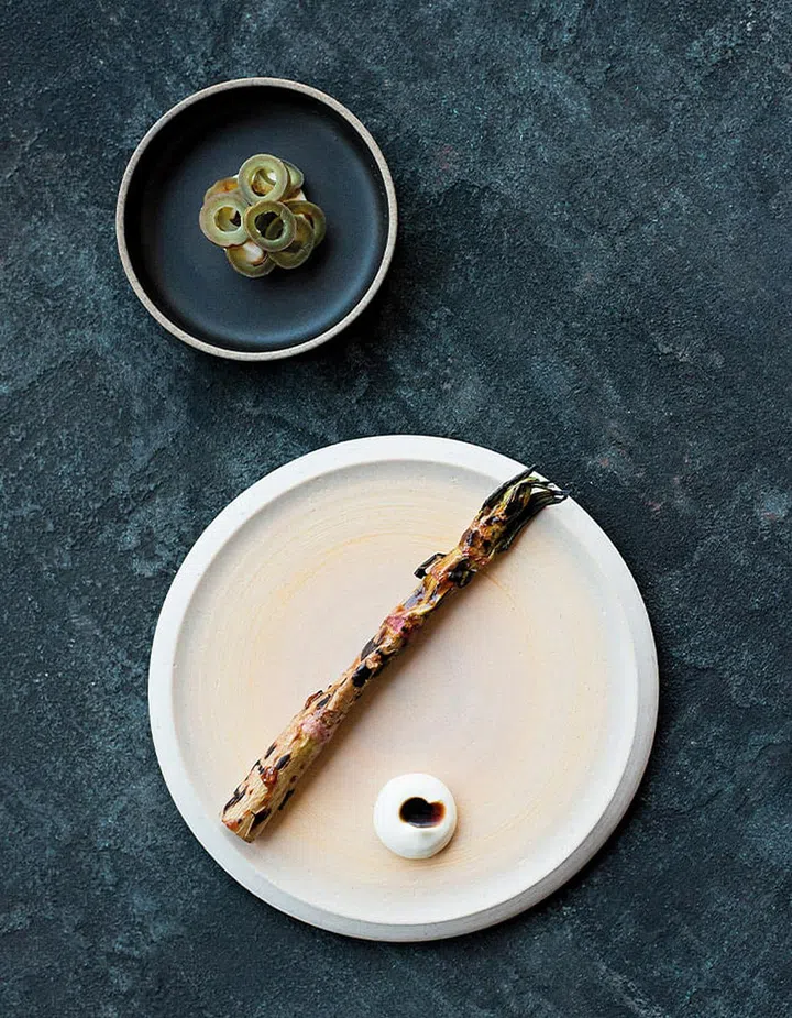 Zero-waste restaurant Silo serves up multiple renditions of the invasive Japanese knotweed.