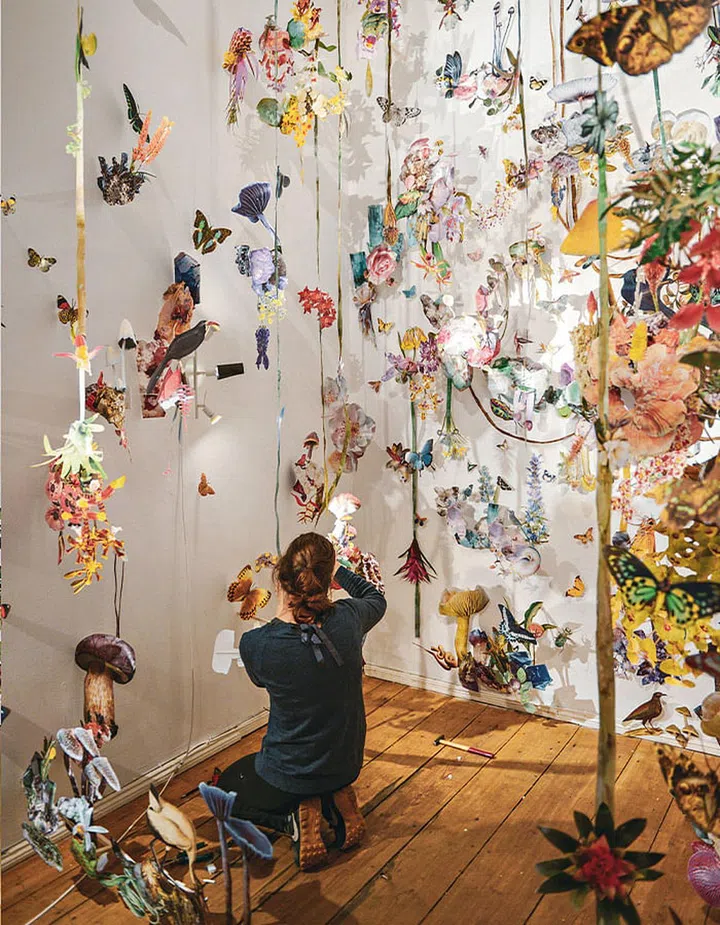 Immersive art installation The Mushroom Hunters.