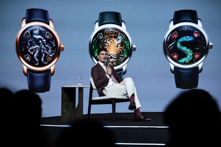 Vacheron Constantin’s style and heritage expert Morgan Maillard presenting at the brand’s symposium at Siam Paragon Bangkok Watch Wee 2026