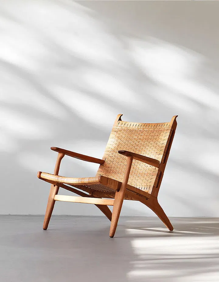 An early 1950s Hans J Wegner CH27 easy chair