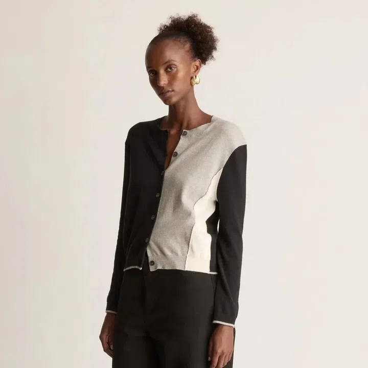 Lee Mathews cotton cashmere cardigan | cashmere sweater